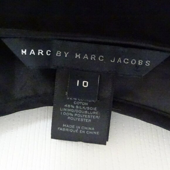 Marc by Marc Jacobs Pre-Loved Size 10 Strappy Little Black Dress in Cotton/Silk - Picture 9 of 10